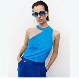 NWOT Zara blue top